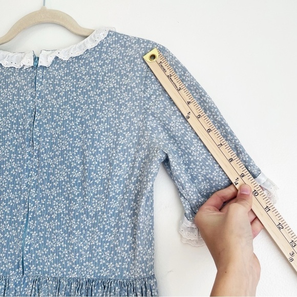 VINTAGE prairie dress cottagecore floral maxi renaissance Yellowstone country - Picture 15 of 16